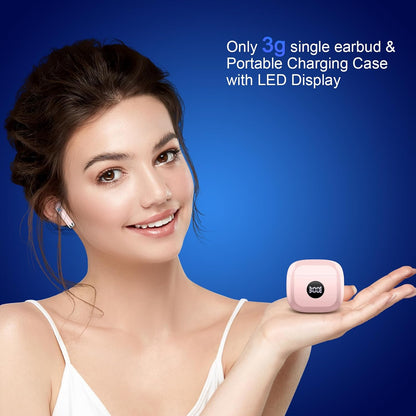 Wireless Earbuds, Bluetooth 5.4 Ear Buds, LED Power Display, 6D Bass Stereo