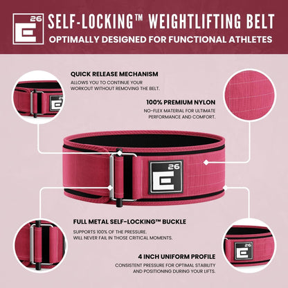 Self-Locking Weight Lifting Belt