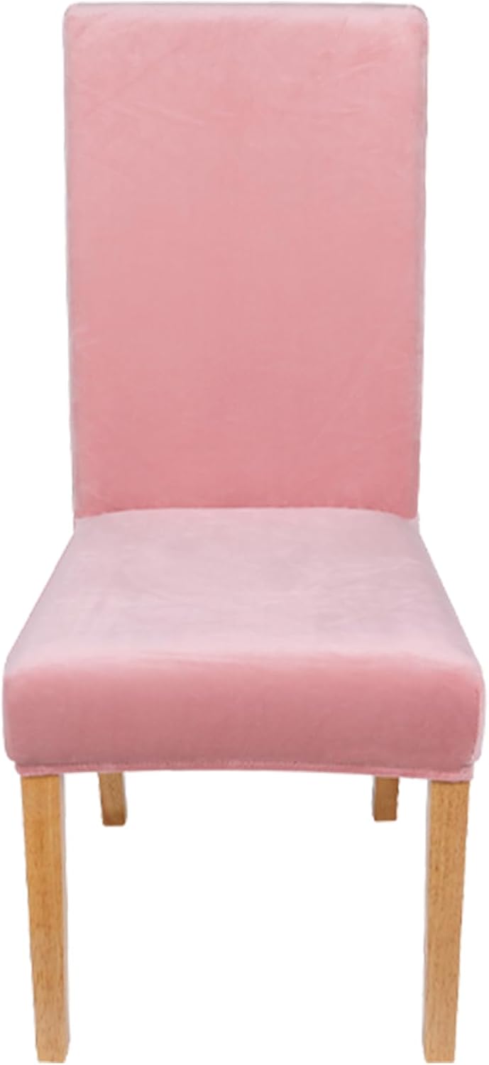 Velvet Stretch Dining Chair Covers, Parsons Chair Slipcovers Set of 6