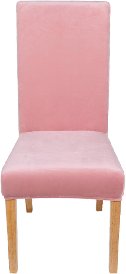 Velvet Stretch Dining Chair Covers, Parsons Chair Slipcovers Set of 6