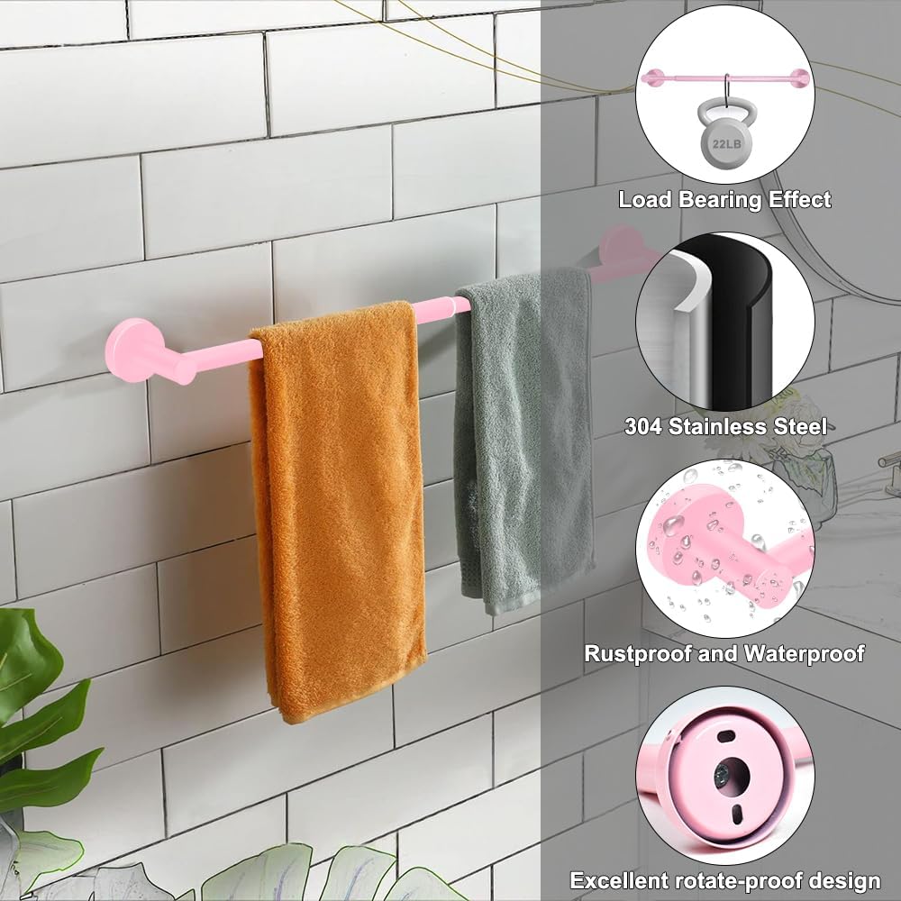 Adjustable Stainless Steel Towel Racks for Bathroom 13.18-24In
