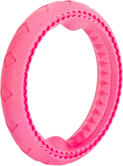 Float Ring Rubber Outdoor Water Dog Toy, 7 Inch, Pack of 1, Pink