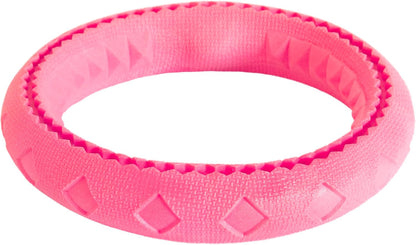 Float Ring Rubber Outdoor Water Dog Toy, 7 Inch, Pack of 1, Pink