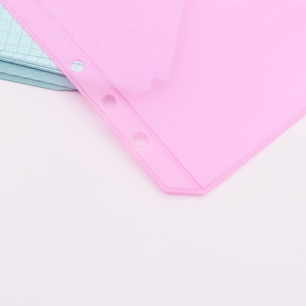 Pink A5 Binder Pockets 12pcs Zipper Cash Envelopes