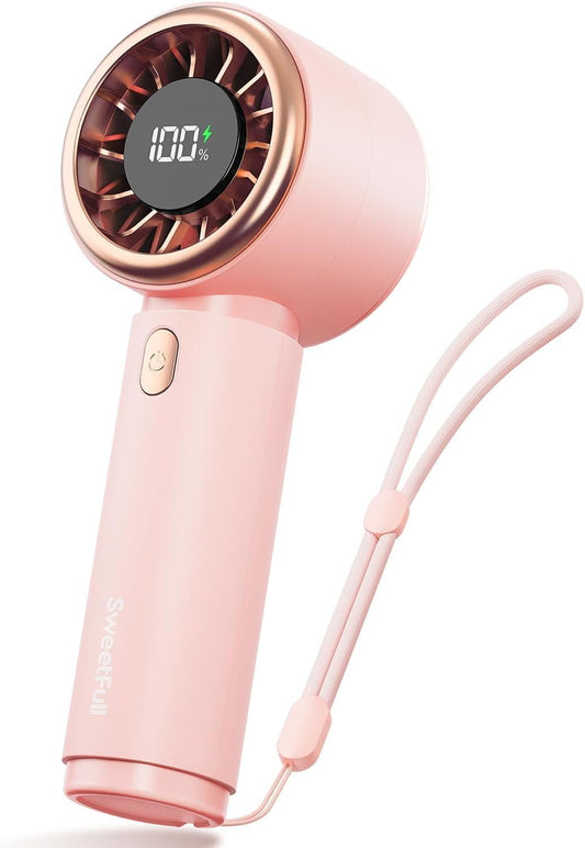 Portable Handheld Fan, Mini Rechargeable Personal Hand Fan