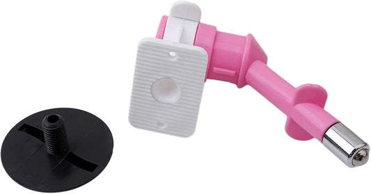 Pet Cat Puppy Dog Drinking Kit Hanging Water Dispenser Fountain Bottle Head, Pink