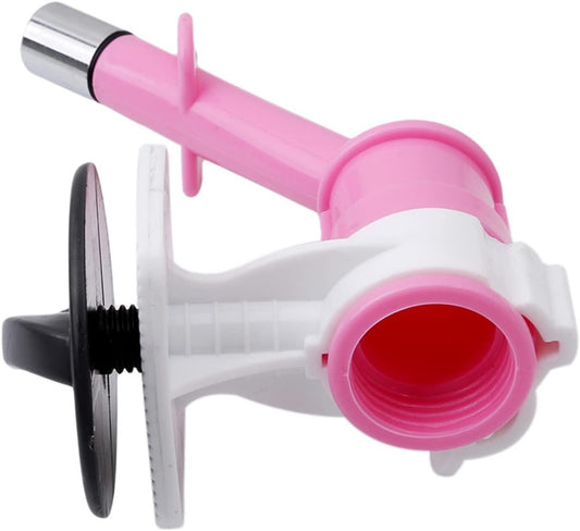 Pet Cat Puppy Dog Drinking Kit Hanging Water Dispenser Fountain Bottle Head, Pink