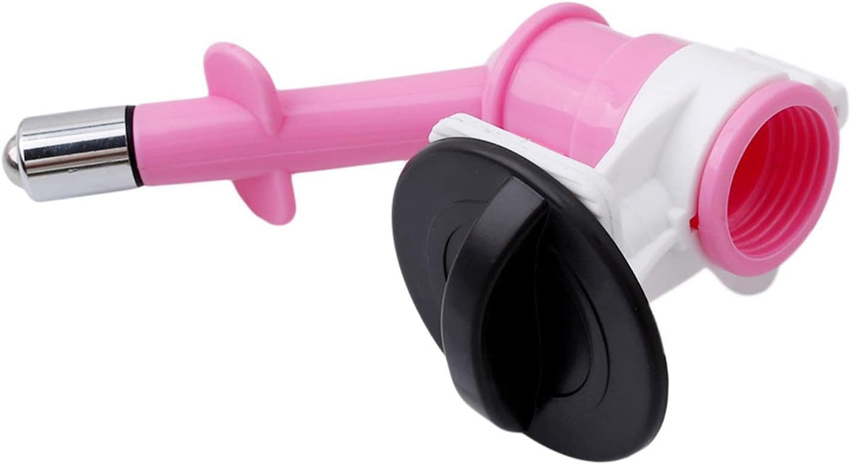 Pet Cat Puppy Dog Drinking Kit Hanging Water Dispenser Fountain Bottle Head, Pink