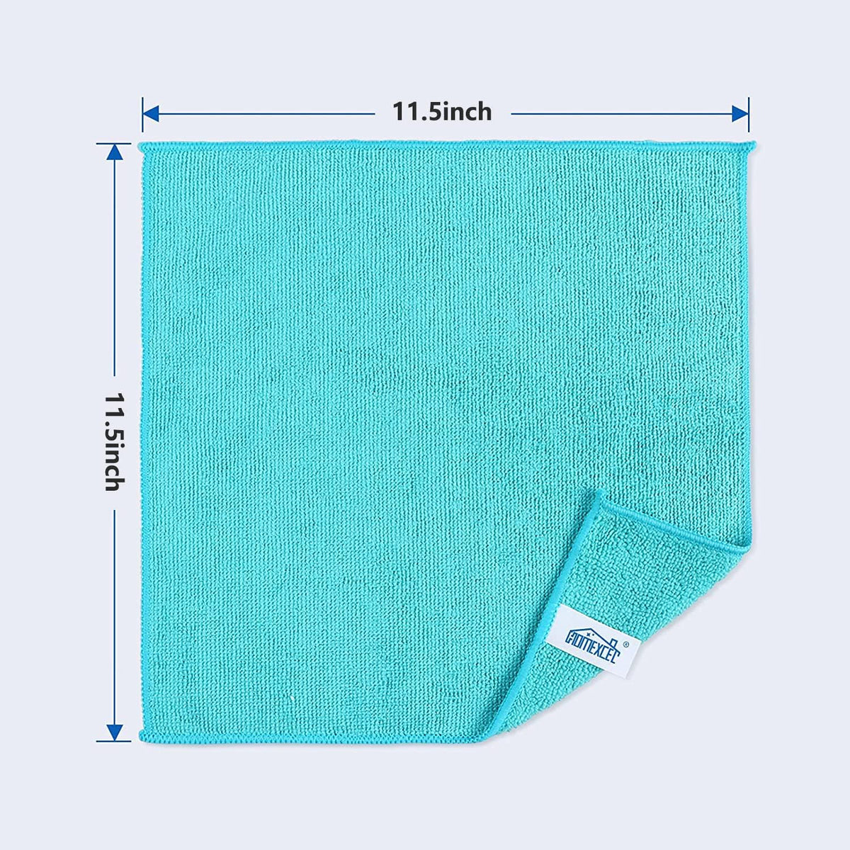 8PK Microfiber Cleaning Cloth, Cleaning Rags for Home, 11.5x11.5in