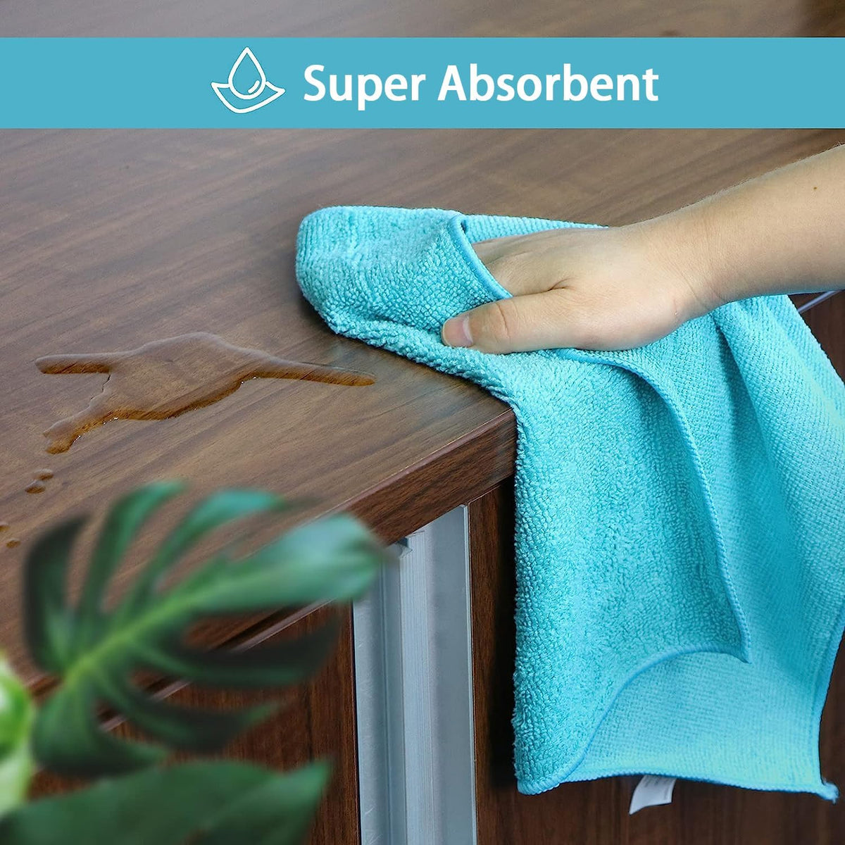 8PK Microfiber Cleaning Cloth, Cleaning Rags for Home, 11.5x11.5in