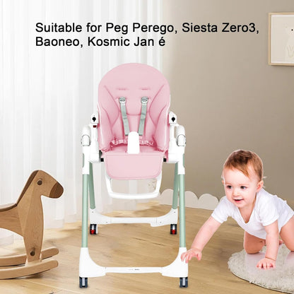 Baoneo High Chair Cushion, Baby Dining Chair Seat Cover, Seat Cushion Breathable Pad, Foldable Baby Highchair Cover, Protects from Spills and Crumbs for Kosmic Jane, Siesta Zero3 (Pink)