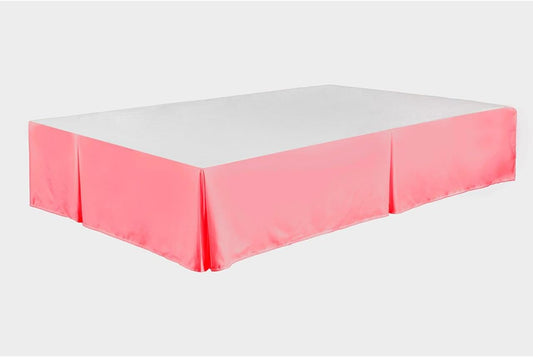 Bed Skirt Dust Ruffle 100% Brushed Microfiber with 14” Drop Full Size Pink Color