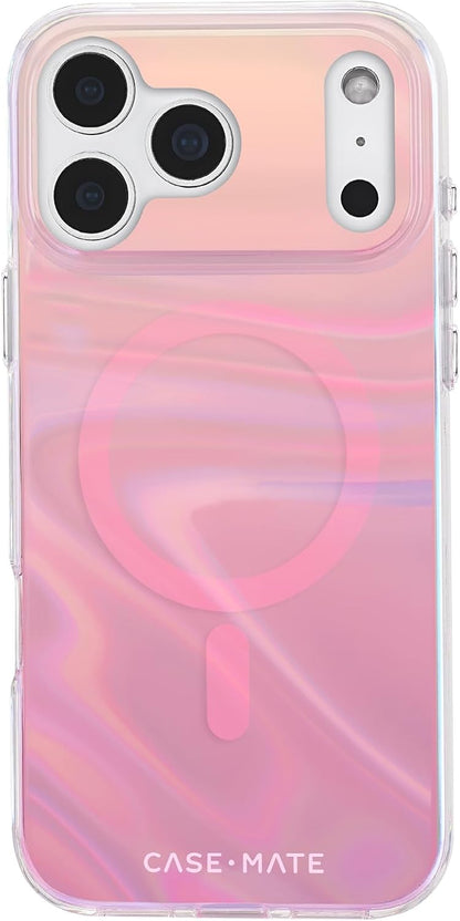 Soap Bubble iPhone 17 Pro Max Case - Peach Iridescent