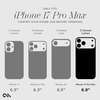 Soap Bubble iPhone 17 Pro Max Case - Peach Iridescent