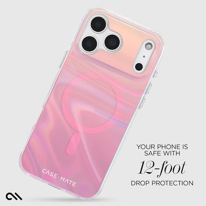 Soap Bubble iPhone 17 Pro Max Case - Peach Iridescent