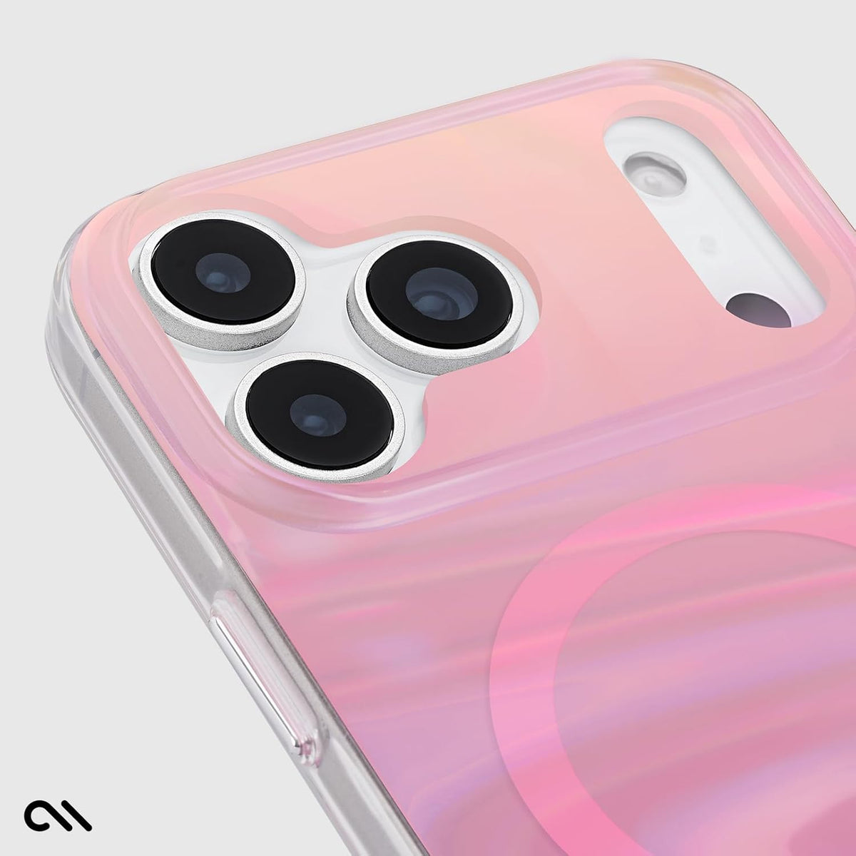 Soap Bubble iPhone 17 Pro Max Case - Peach Iridescent