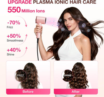 Hair Dryer, 110,000 RPM High-Speed Brushless Motor for Fast Drying