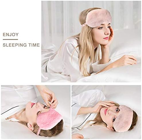 2-Pack, Plush Eye Mask Soft Sleeping Mask Blindfold Eye Cover