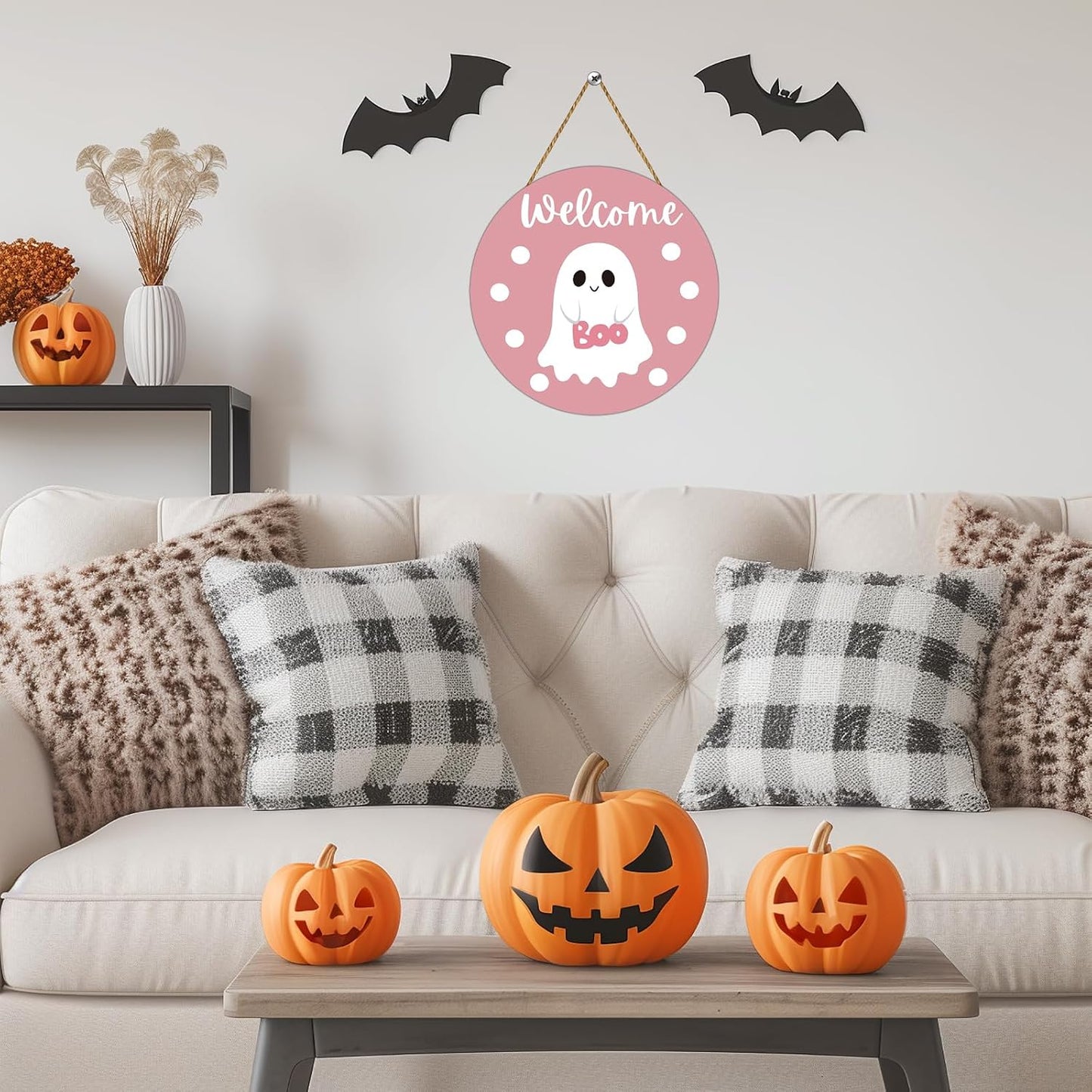 Pink Halloween Decor Halloween Door Decorations Pink Halloween Wreath