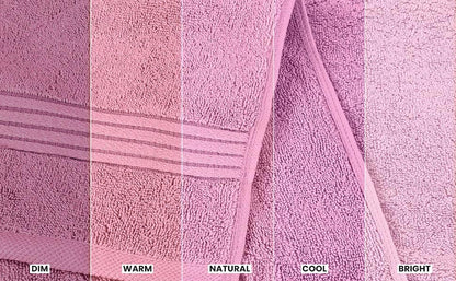 8 Piece Premium Towel Set, 2 Bath 2 Hand 4 Wash, Pink