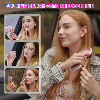 LCD Screen Cordless Hair Straightener & Curler 2 in 1, Pink