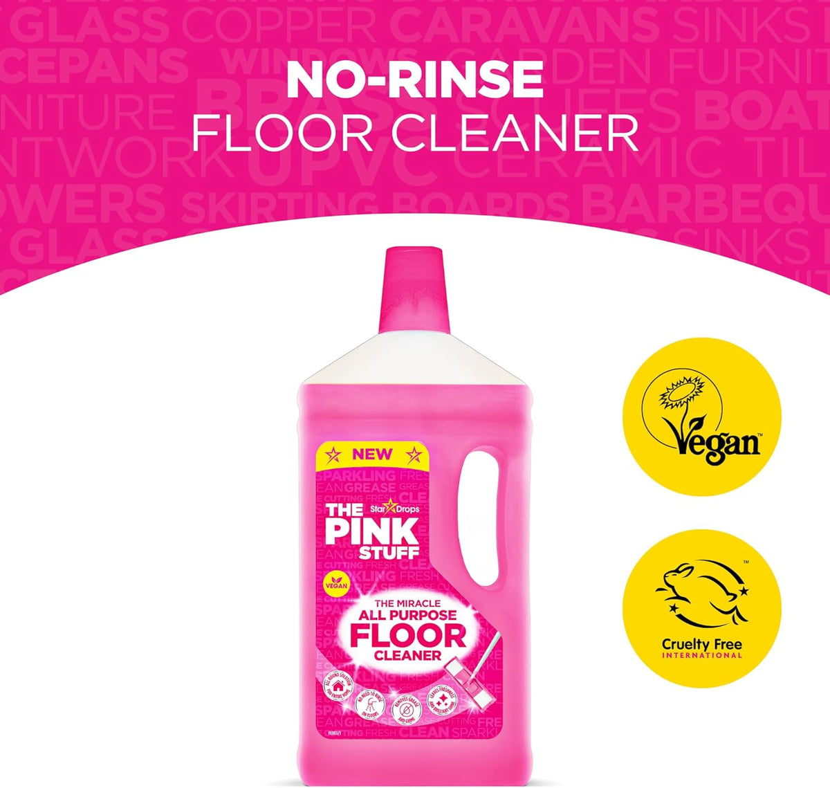 Stardrops The Miracle All Purpose Floor Cleaner 33.8 Fl Oz