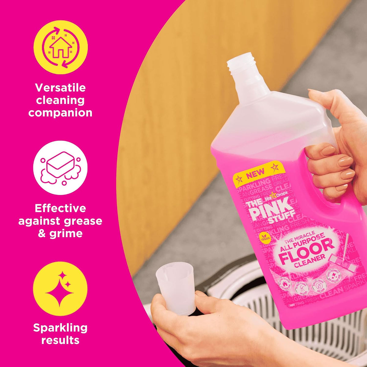 Stardrops The Miracle All Purpose Floor Cleaner 33.8 Fl Oz