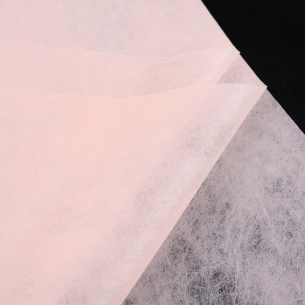 40 Sheet Tissue Paper for Flower Wrapping, Korean Cotton Non-Woven Floral Wrapping Paper, Waterproof Pleated Withdrawable Flower Bouquet Lining Paper (White) 17.7x23.6 Inches
