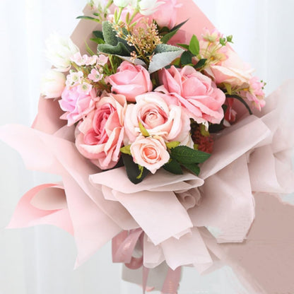 40 Sheet Tissue Paper for Flower Wrapping, Korean Cotton Non-Woven Floral Wrapping Paper, Waterproof Pleated Withdrawable Flower Bouquet Lining Paper (White) 17.7x23.6 Inches