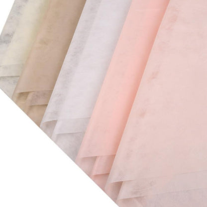 40 Sheet Tissue Paper for Flower Wrapping, Korean Cotton Non-Woven Floral Wrapping Paper, Waterproof Pleated Withdrawable Flower Bouquet Lining Paper (White) 17.7x23.6 Inches