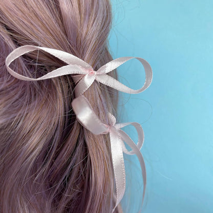 Pale Pink Ribbon 1/4 Inches 36 Yards Satin Roll Perfect for Easter, Scrapbooking, Art, Wedding, Wreath, Baby Shower, Packing Birthday Balloons Hair Wrapping Christmas