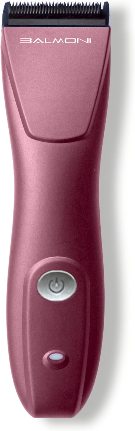 Professional 5-in-1 Cordless Pet Grooming Clipper for Dogs & Cats – Quiet High-Torque Metal Blade Trimmer, Adjustable Length – Metallic Blue (Single-Metallic Pink)