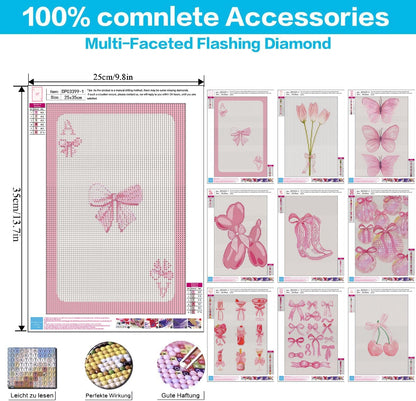 9 Pack Coquette Diamond Art Kits for Adults Diamond Painting Kit for Adults