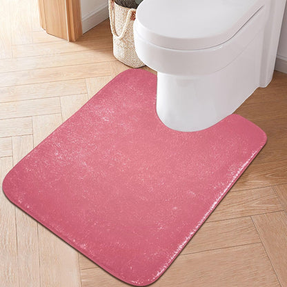 Plain Pink Solid Color Bathroom Rugs, Non Slip Dry Quickly Bath Mat, Absorbent Soft Bath Rugs for Bathroom, Toilet and Shower Floor