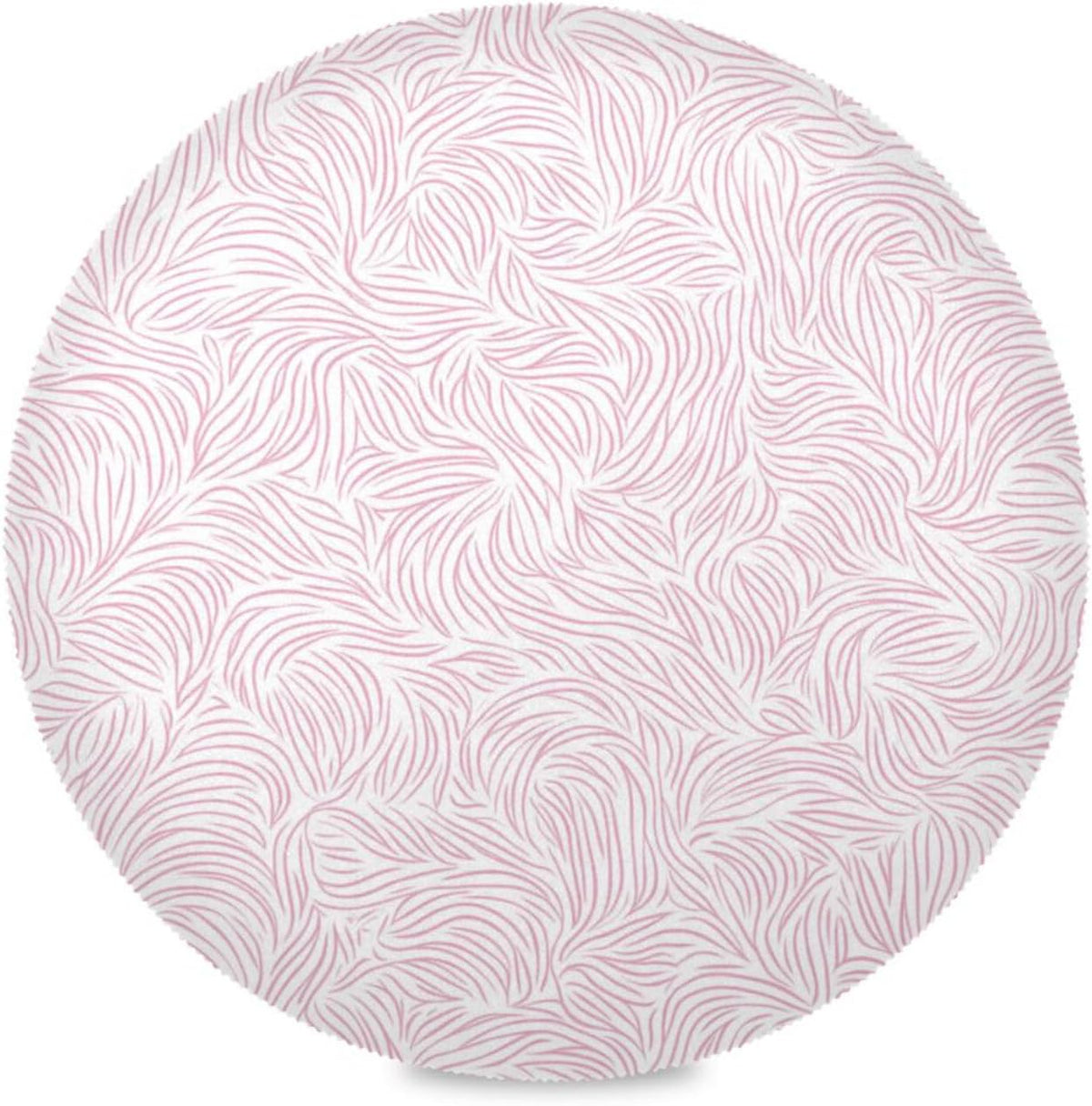 Abstract Peach Pattern Round placemats Outdoor Reversible Quilted placemat Moroccan placemats for Dining Table placemats Waterproof Round placemats Set of 6 Natural 15.4x15.4in