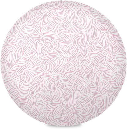 Abstract Peach Pattern Round placemats Outdoor Reversible Quilted placemat Moroccan placemats for Dining Table placemats Waterproof Round placemats Set of 6 Natural 15.4x15.4in