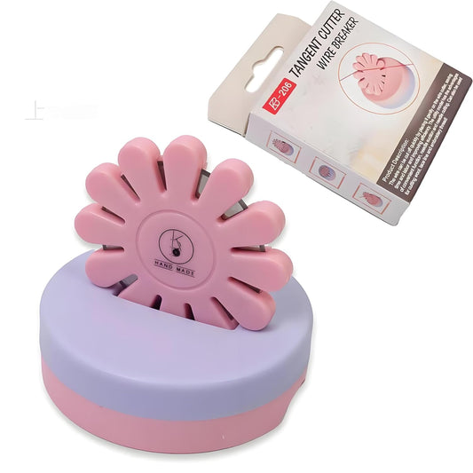 Thread Cutter Thread Cutting Tools Quilting Supplies for Sewing Seam Magnetic Pins Holder-Pink(The Blade is not Removable)