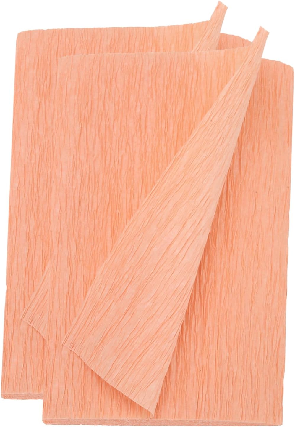 Crepe Paper Rolls 8.2ft Long 4 Inch Wide for Various Large Hanging Party Backdrop DIY Decoration, DIY Supplies, Peach Pack of 2