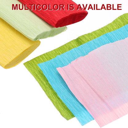 Crepe Paper Rolls 8.2ft Long 4 Inch Wide for Various Large Hanging Party Backdrop DIY Decoration, DIY Supplies, Peach Pack of 2