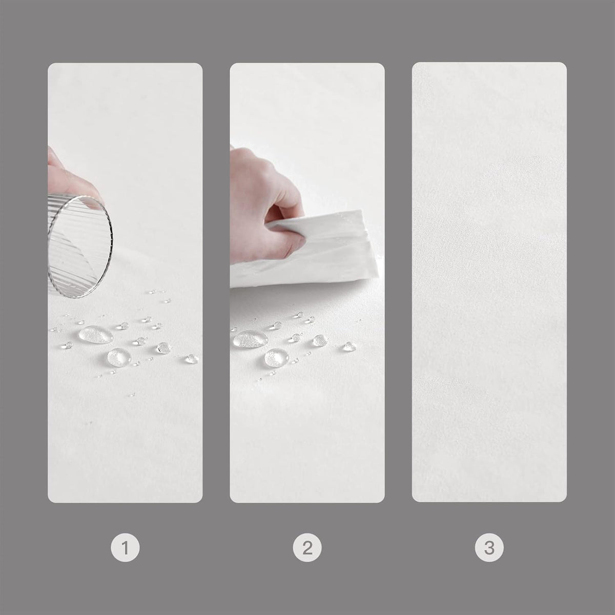 Rectangle Table Cloth Waterproof White 95"x55"