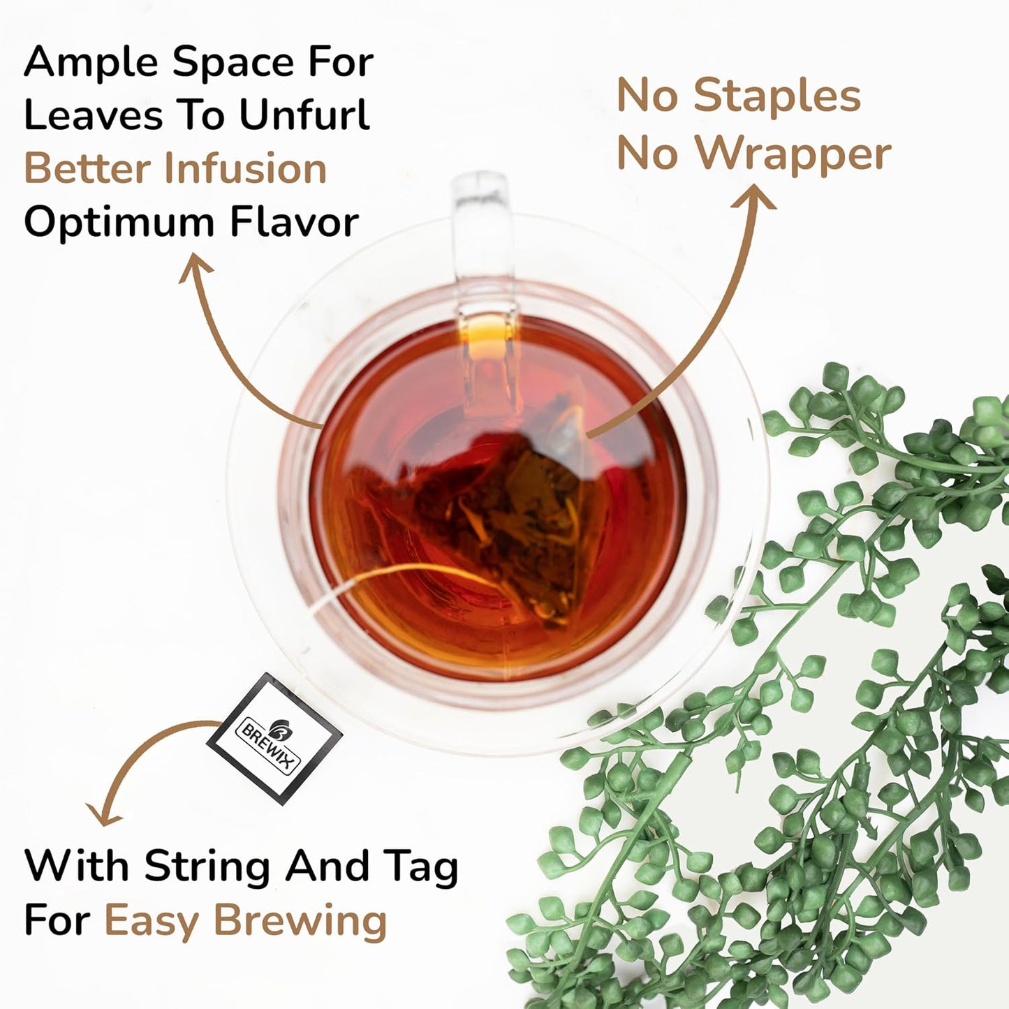Peach Black Tea (25 Pyramid Bags) | Premium Black Tea with Peach | Floral & Refreshing | Iced or Hot | Caffeinated And Sugar-Free
