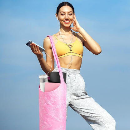 IwIeIaIrI Yoga Mat Bag for Women with Mat Carrier Large Size Pocket