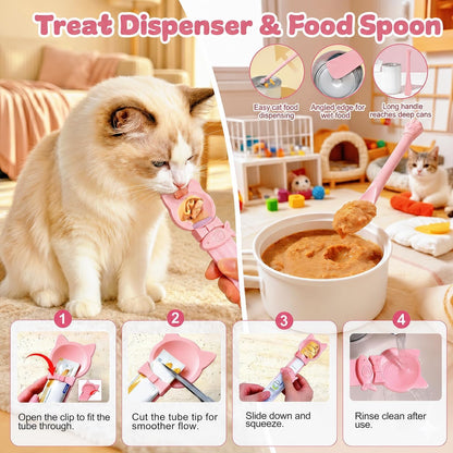 3-Piece Slow Feeder Cat Bowl Set with Strong Suction Cups