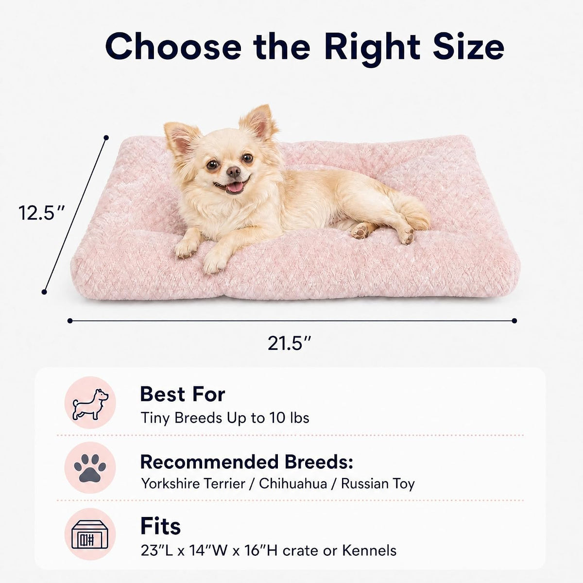 22 Inch Dog Crate Bed for Small Dogs