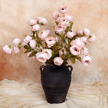 8 Pcs Faux Peony Branches -28'' Artificial Peonies Stems