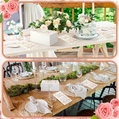 100 Pcs Wedding Napkins Mr & Mrs Dinner Napkins for Reception Disposable Decorative Towels for Wedding Shower Banquet Rehearsal Dinner Decor (Rose Gold)