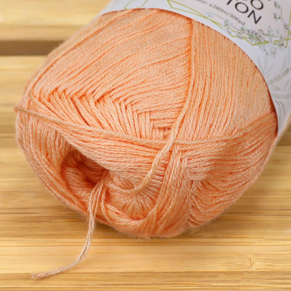 JubileeYarn Baby Soft Bamboo Cotton Yarn - Peach Cobbler - 4 Skeins