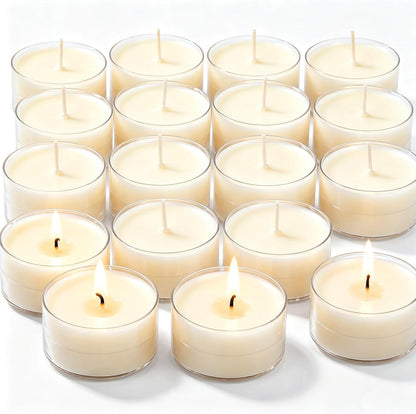 Scented Tealight Candles 16 Packs, Beeswax Blend Peach Tea Candle