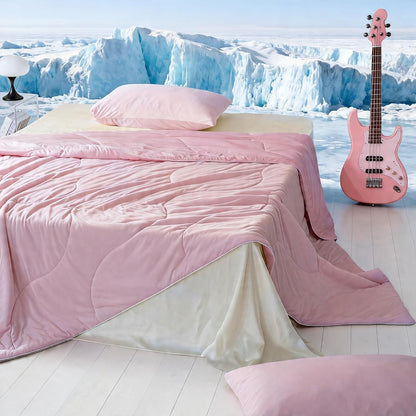 Cooling Comforter Queen Size, Blanket with Cooling Pillowcases