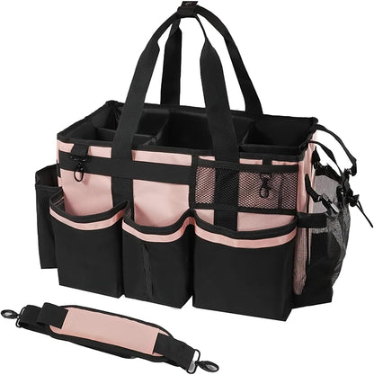 Cleaning tools, handbags, deep cleaning, housekeeping services, cleaning bags, butler's car storage bags (Pink)